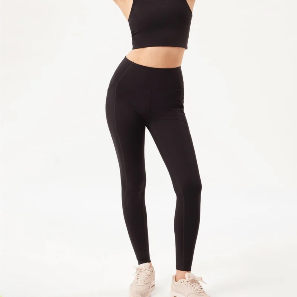 Girlfriend Collective Black Compressive Pocket Legging | XXXL